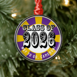 Ornement En Métal Classe Ouest de 2026 Graduation