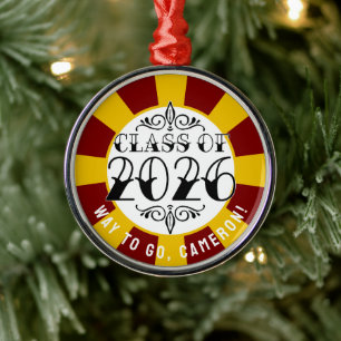 Ornement En Métal Classe Tat de 2026 Graduation