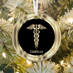 Ornement En Métal Classy Medical 👨⚕️ - Black and Gold