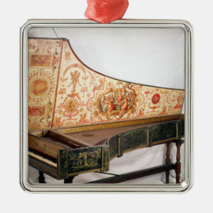 Ornement En Métal Clavecin doré et peint