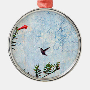 Ornement En Métal Colibri