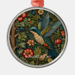 Ornement En Métal Colibri Art nouveau vintage rétro