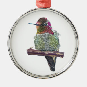 Ornement En Métal Colibri d'Anna