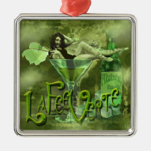 Ornement En Métal Collage vert Fairy Splashy I