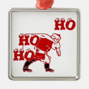 Ornement En Métal Collection Père Noël Ho Ho Ho Ho