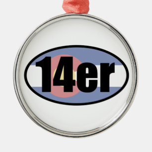Ornement En Métal Colorado 14ers