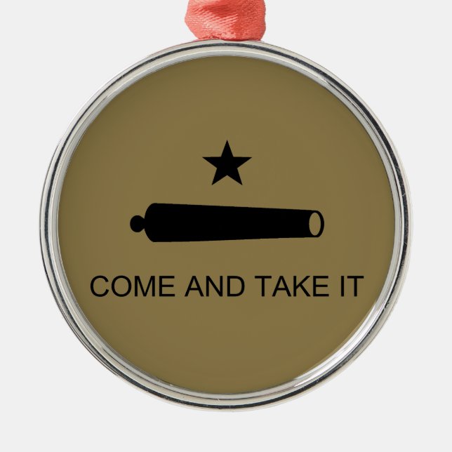 Ornement En Métal Come & Take It ! Flag de Texas State (Devant)
