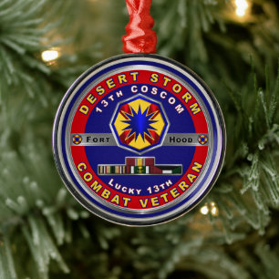 Ornement En Métal Commandement de soutien du 13e Corps Tempête du dé