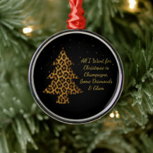 Conception d'arbre de Noël léopard chic