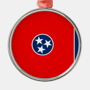 Ornement En Métal Conception de drapeau d'état du Tennessee
