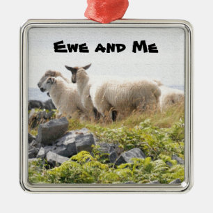 Ornement En Métal Conceptions originales - Moutons dans un champ