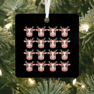 Ornement En Métal Coquette de Noël Vache des Highlands Occidentale N