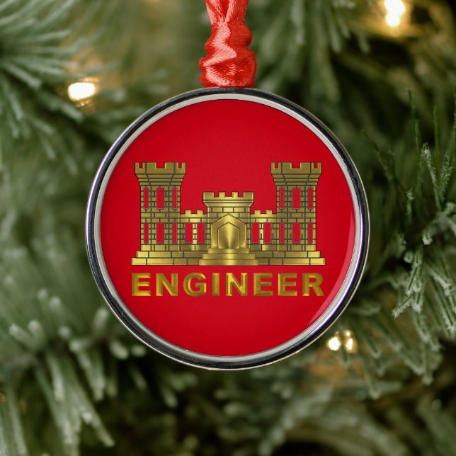 Ornement En Métal CORPS D'INGÉNIEURS Noël (Arbre)