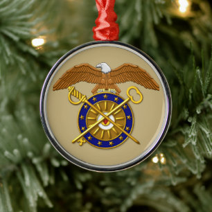 Ornement En Métal CORPS DU QUARTERMASTER Noël