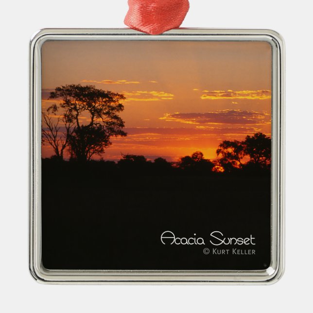 Ornement En Métal Coucher de soleil Acacia (Devant)