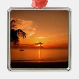 Ornement En Métal Coucher de soleil d'été