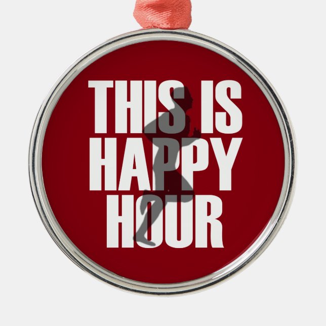Ornement En Métal Courir Est Une Bonne Heure (Devant)