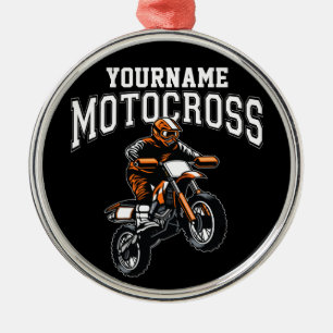 Ornement En Métal Course Motocross Dirt Bike Rider personnalisée