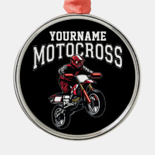 Ornement En Métal Course Motocross Dirt Bike Rider personnalisée