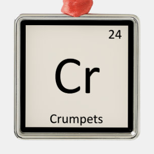 Ornement En Métal Cr - Crumpets Chimie Symbole de table périodique