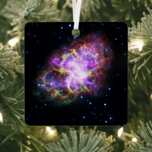 Ornement En Métal Crabe Nebula Supernova Remnant Hubble Composite