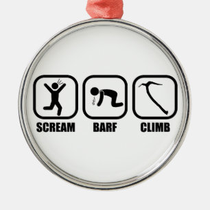 Ornement En Métal Cri Barf Climb