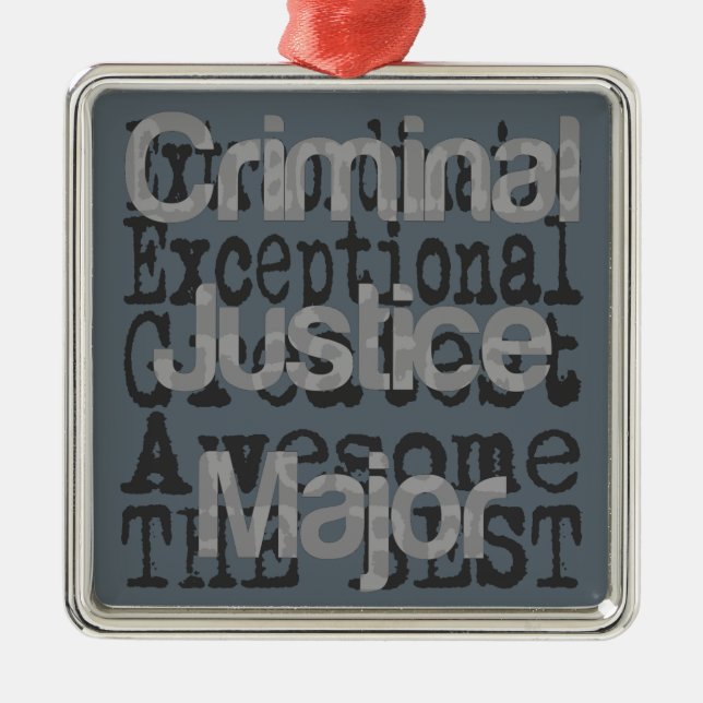 Ornement En Métal Criminal Justice major (Devant)