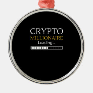 Ornement En Métal Crypto Millionaire Chargement drôle marchand de pi
