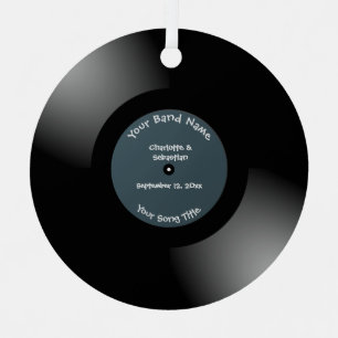Ornement En Métal Custom Record Metal