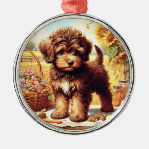 Ornement En Métal Cute Lagotto Romagnolo Peinture