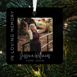 Ornement En Métal Dans Loving Memory   5 Photo Collage  