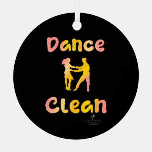Ornement En Métal Danse Clean Cava Rosa Round