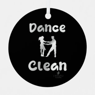 Ornement En Métal Danse Nettoyée mexicaine Argent ronde