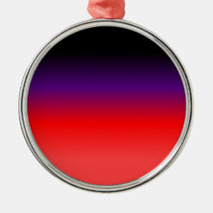 Ornement En Métal Dégradé noir, pourpre et rouge