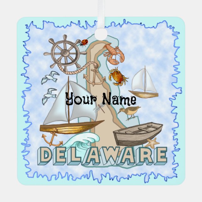 Ornement En Métal Delaware (Recto)