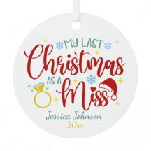 Dernier Noël comme une Miss Se marier mignonne