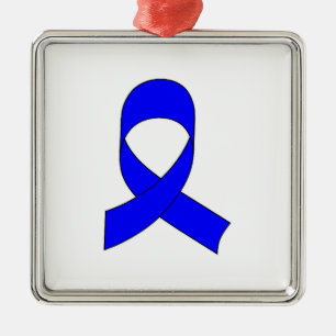 Ornement En Métal Dessin de ruban bleu