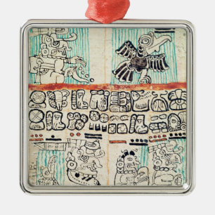 Ornement En Métal Détail d'un codex maya