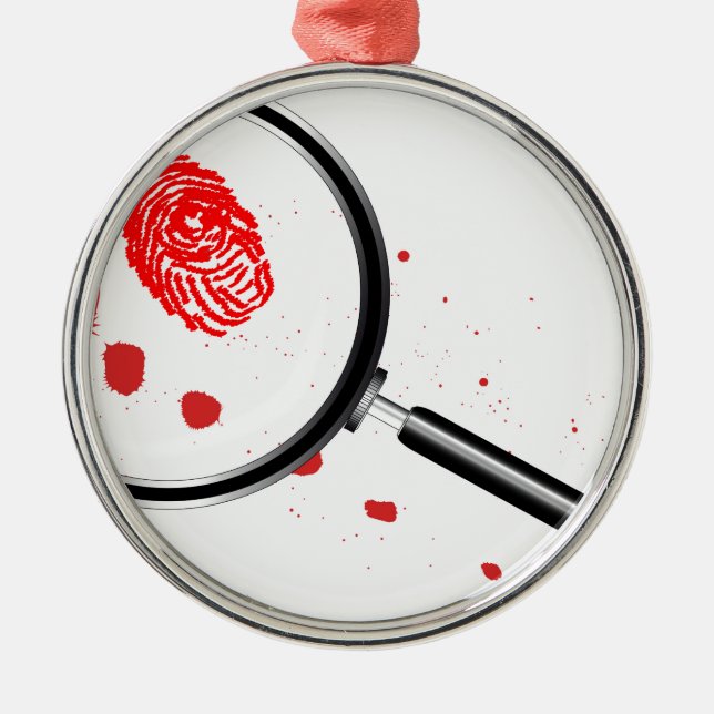 Ornement En Métal Détectives de la loupe (Devant)