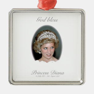 Ornement En Métal Dieu Béni Princesse Diana