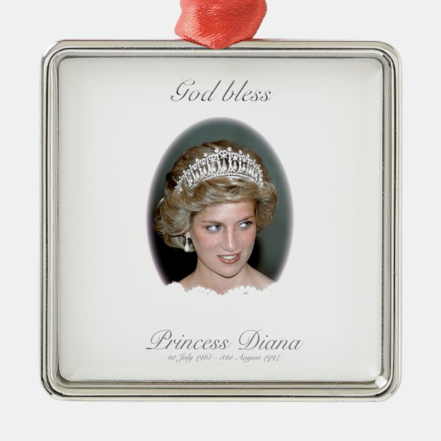 Ornement En Métal Dieu Béni Princesse Diana (Devant)