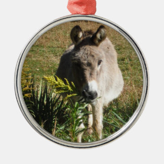 Ornement En Métal Donkey picking yellow Autumn