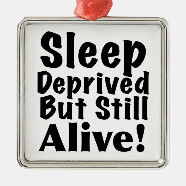Ornement En Métal Dormir privé mais toujours vivant (Devant)