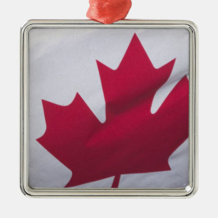 Ornement En Métal Drapeau canadien.