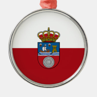 Ornement En Métal Drapeau de la Cantabrie (Espagne)