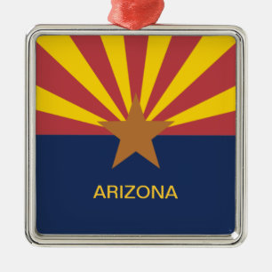 Ornement En Métal Drapeau de l'Arizona