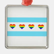 Drapeau des Rainbow Hearts de Chicago