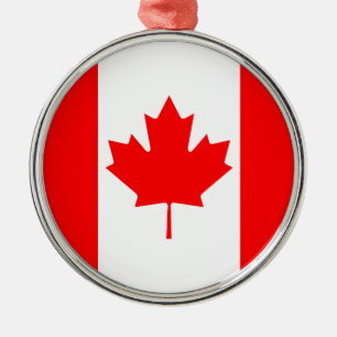 Ornement En Métal Drapeau du Canada