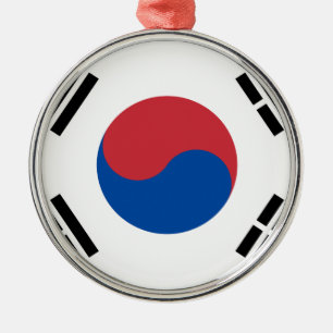 Ornement En Métal Drapeau sud-coréen - Corée - Taegeukgi - 대한