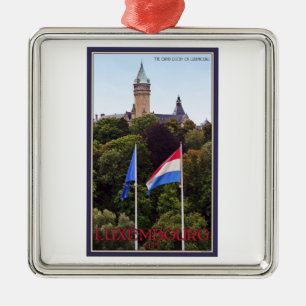 Ornement En Métal Drapeaux du luxembourgeois